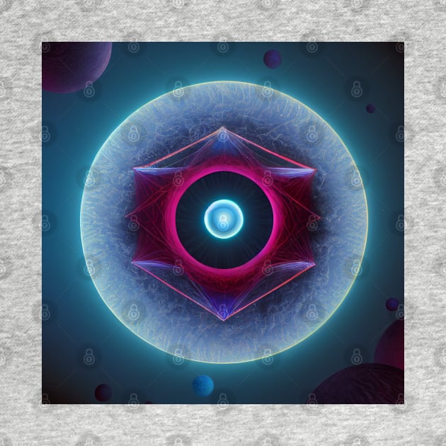 Sacred Geometry Space Eyeball by EverythingSings.Art